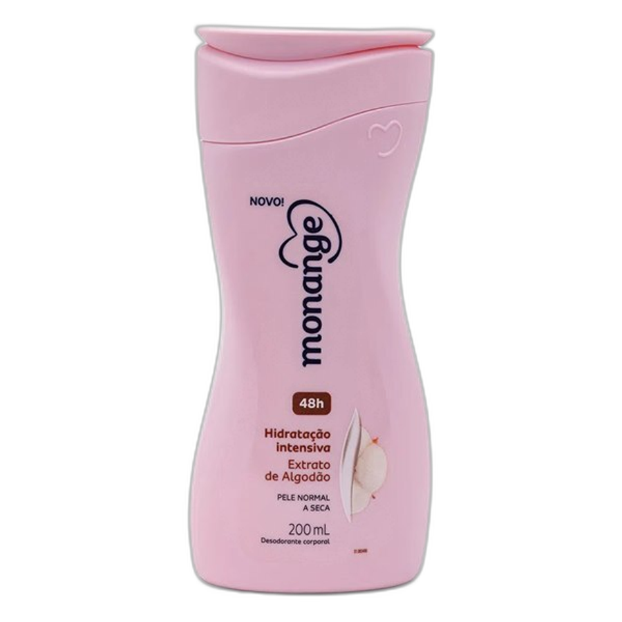 Hidratante Desodorante Monange Hidratação Intensiva Pele Normal a Seca 200ml