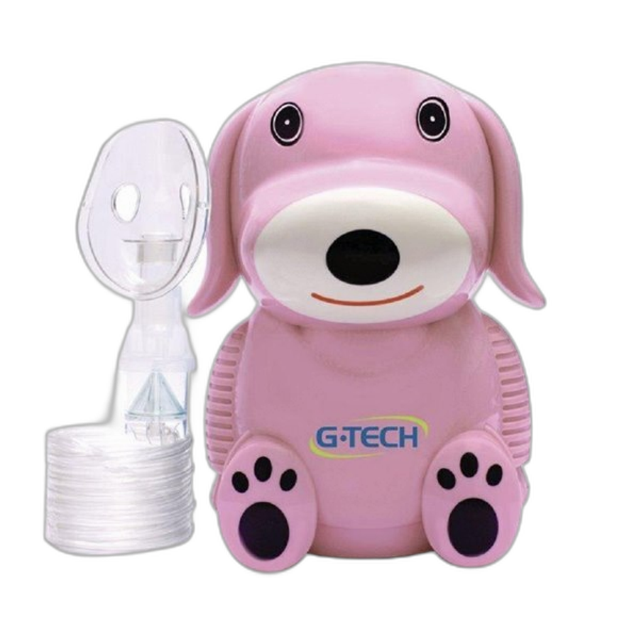 Inalador Nebulizador G-Tech Dog Bivolt Rosa