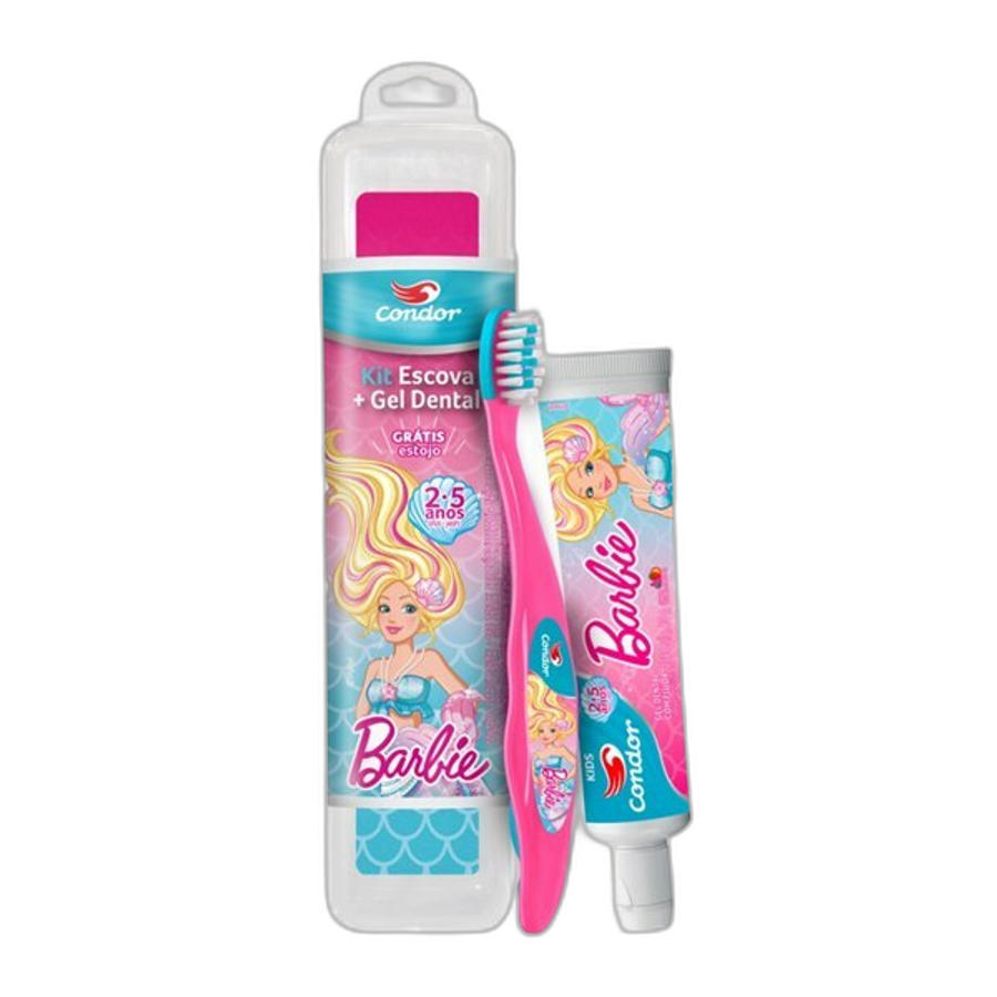 ESC DENT CONDOR KIDS+GEL DENT 50G BARBIE EXT MACIA *