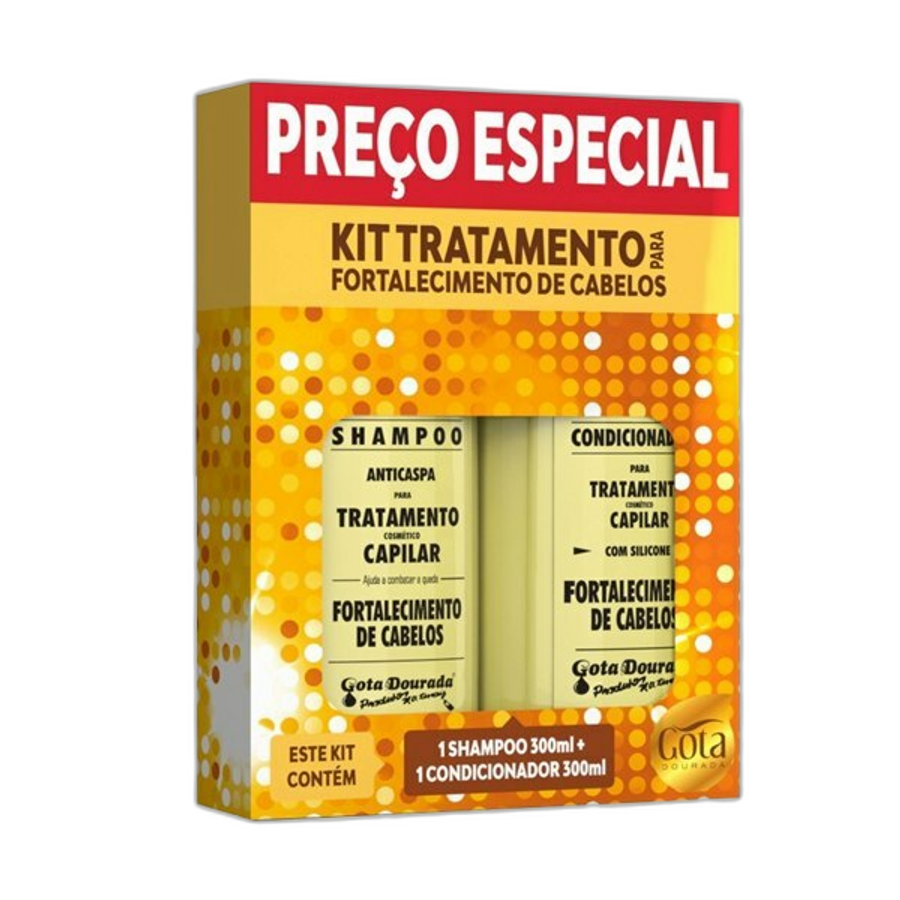 KIT GOTA DOURADA SH+COND 300ML