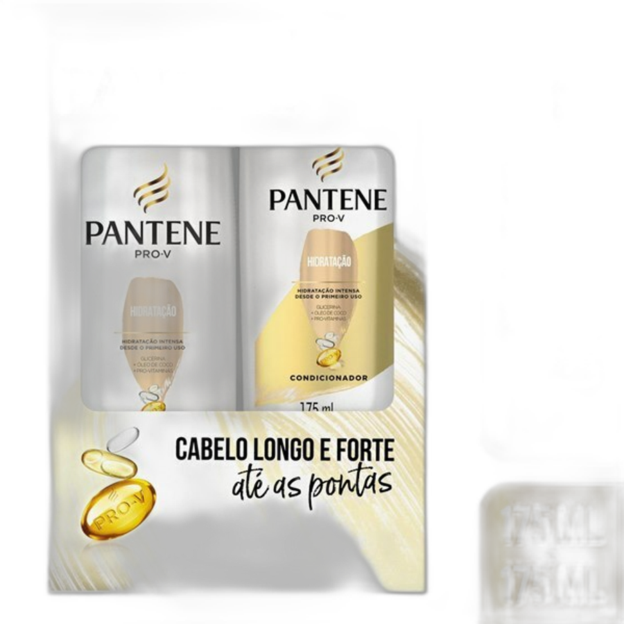 Kit Pantene Shampoo+condicionador 175ml Hidratacao