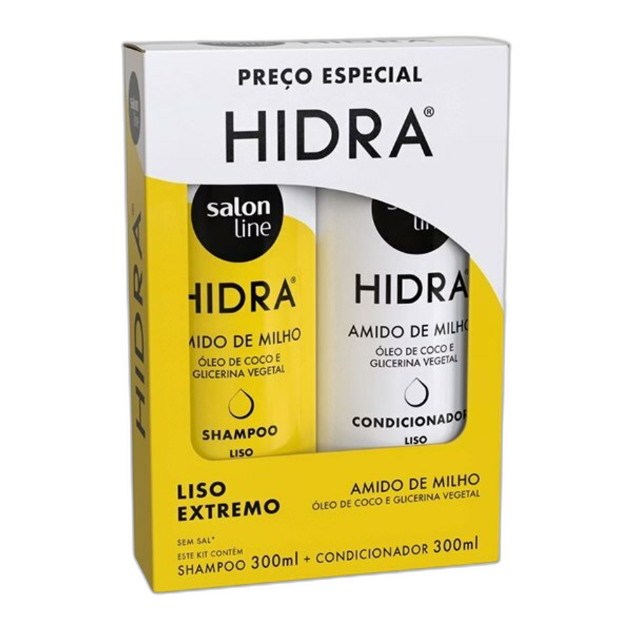 KIT SALON LINE SH+COND 300ML SUPER LISO