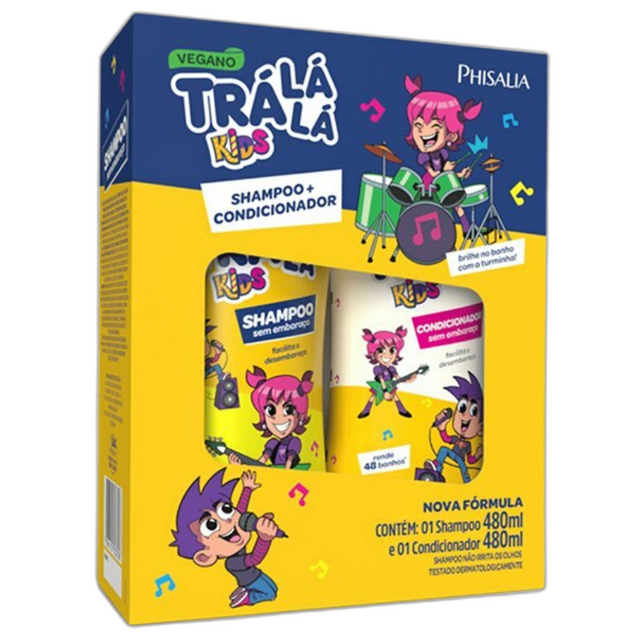 KIT TRA LA LA SH + COND 480ML VEGANO