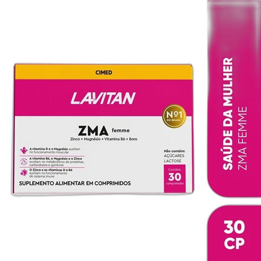 Suplemento Alimentar Lavitan Zma Femme 30 Comprimidos