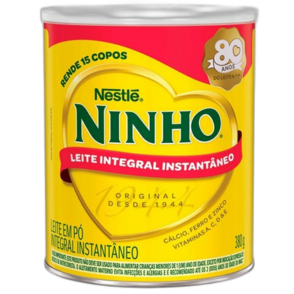Leite em Pó Ninho Integral Instantâneo Lata 380g