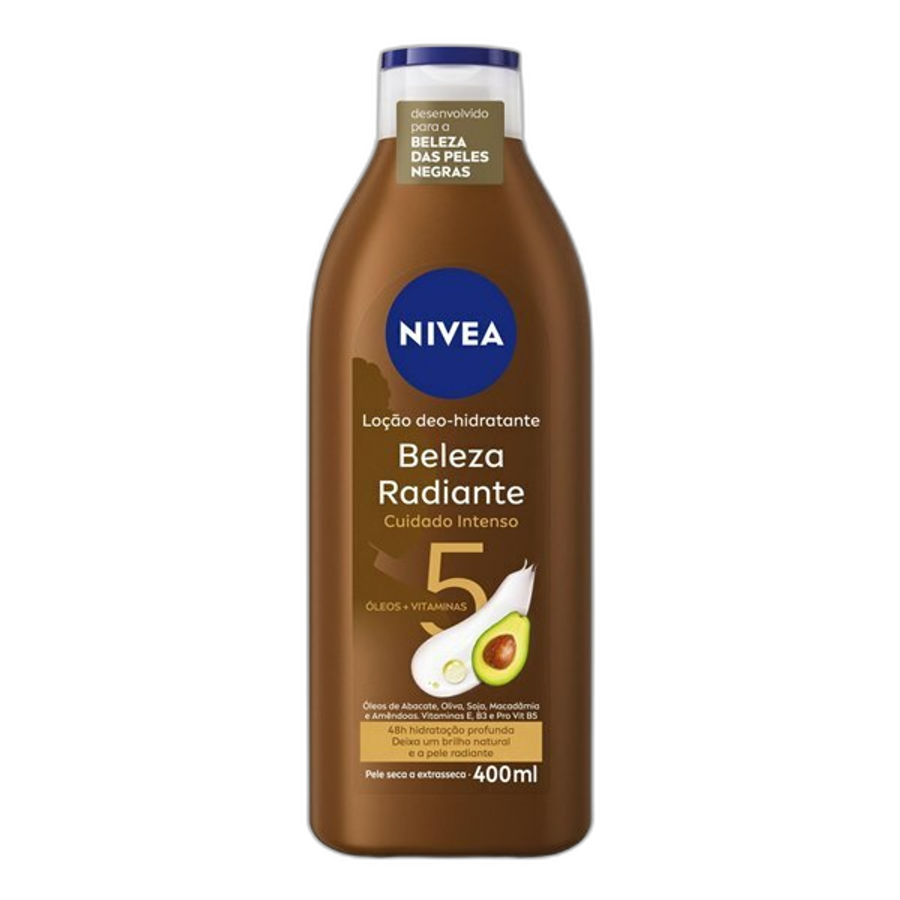 Loção Hidratante Corporal Nivea Beleza Radiante Cuidado Intenso 400ml