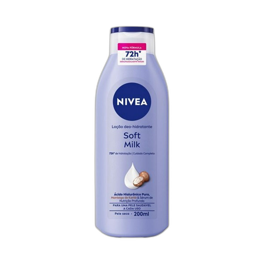 Hidratante Desodorante Corporal Nivea Soft Milk 200ml