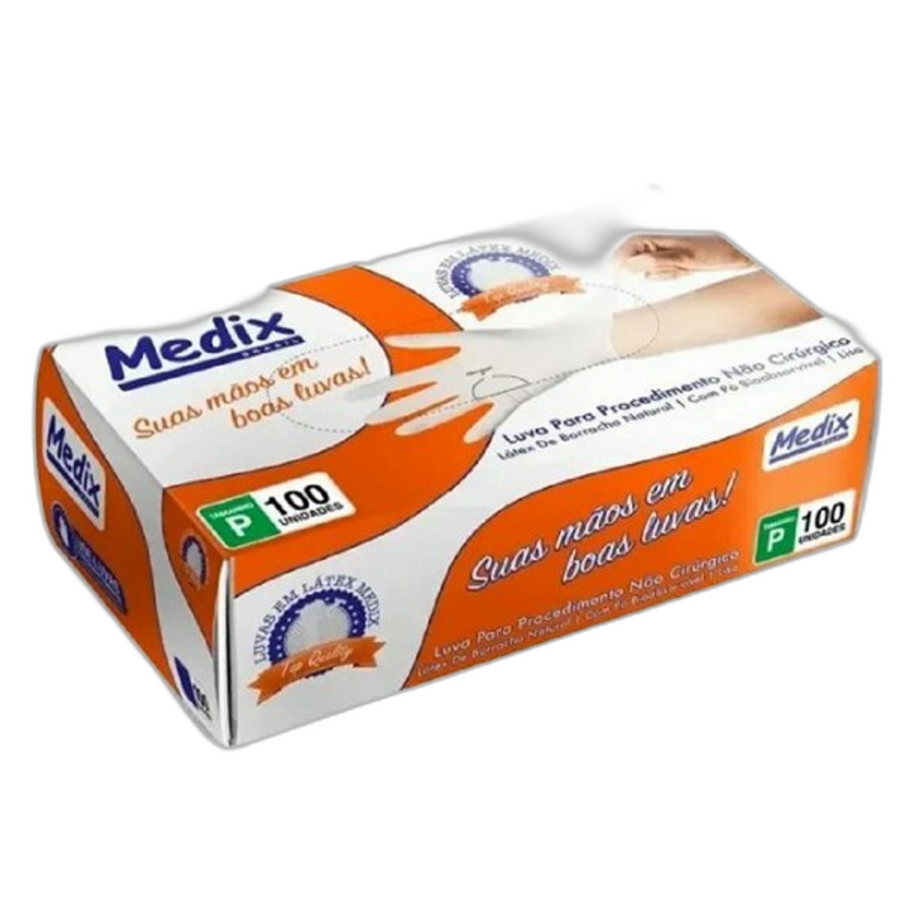 LUVA PROCEDIMENTO MEDIX P C/100UND