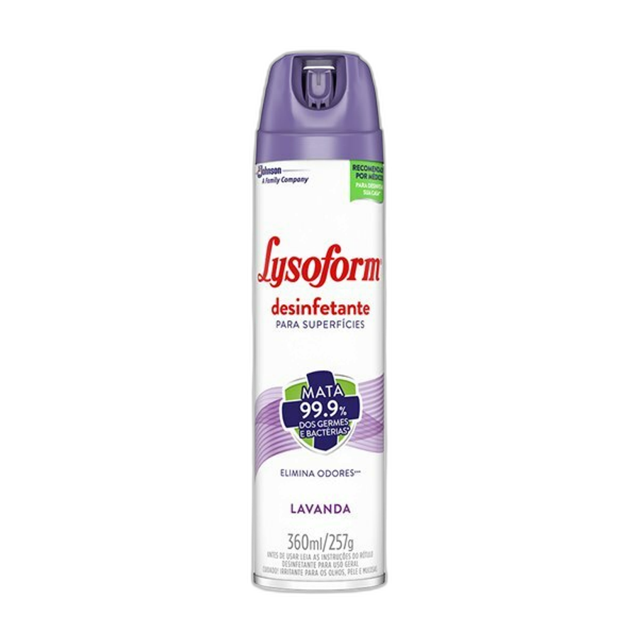 Desinfetante Lysoform Aerossol Lavanda 360ml