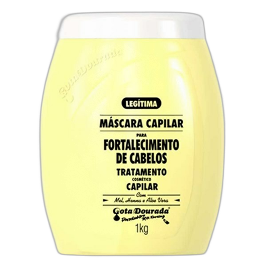 Máscara Capilar Gota Dourada Fortalecimento de Cabelos 1kg