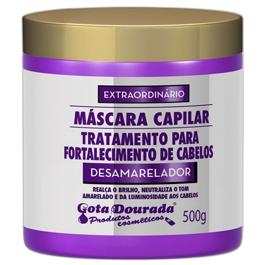 Creme de Tratamento Gota Dourada Desamarelador 500g