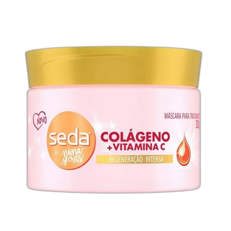 Máscara para Tratamento Seda Colágeno e Vitamina C 300g