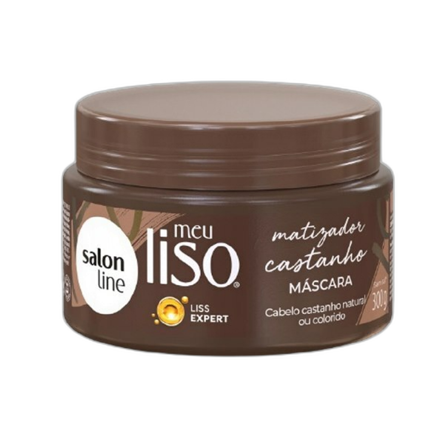 MASC SALON LINE 300G MEU LISO MATIZADORA CASTANHO