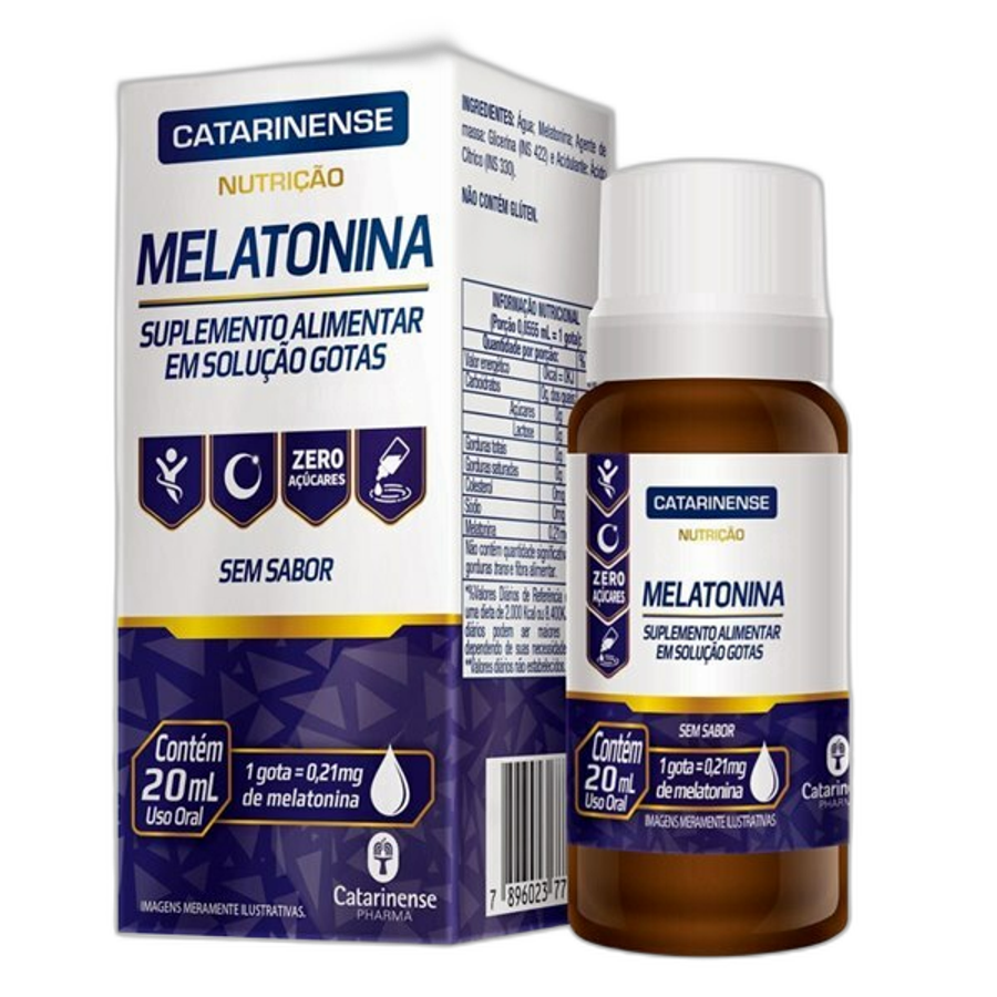 Suplemento Alimentar Catarinense Melatonina Gotas 20ml