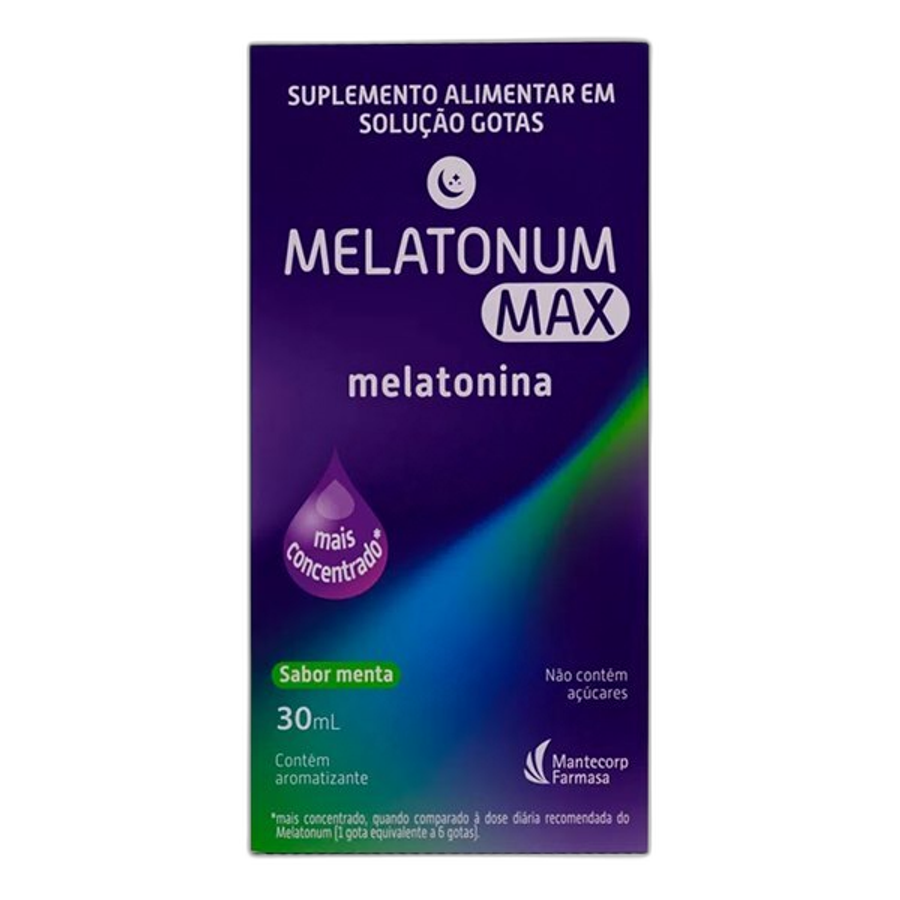 Melatonina Menta Melatonum Max 30ml Solução Gotas