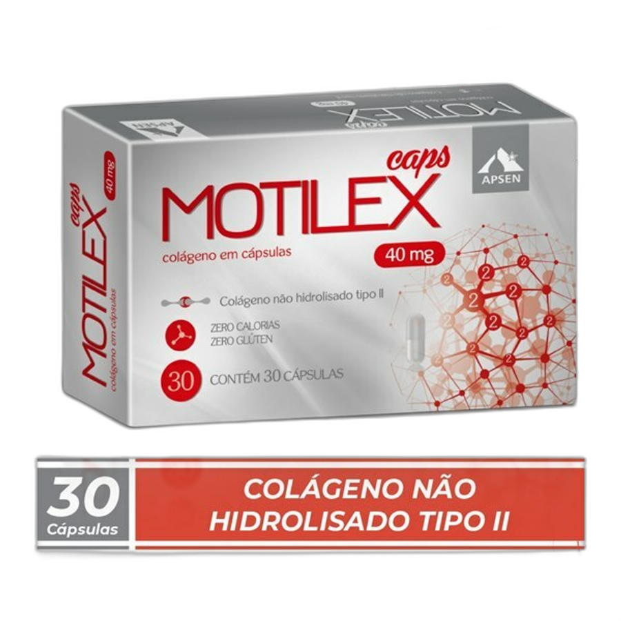 Colágeno Não Hidrolisado para Articulação Motilex 30 Cápsulas