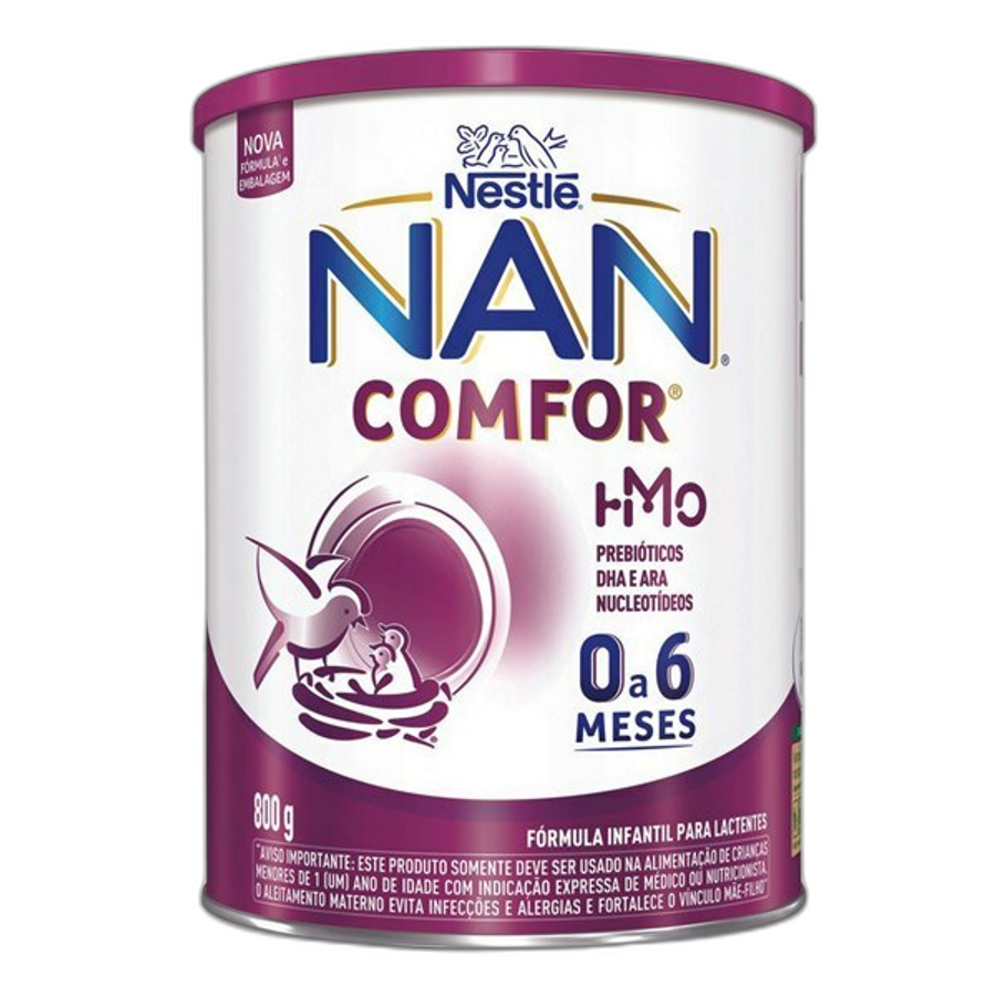 Fórmula Infantil Nan Comfor Hmo de 0 a 6 Meses 800g