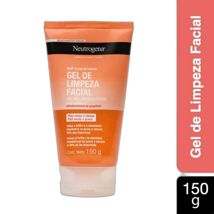 Sabonete Facial Neutrogena Deep Clean Gel Grapefruit 150g