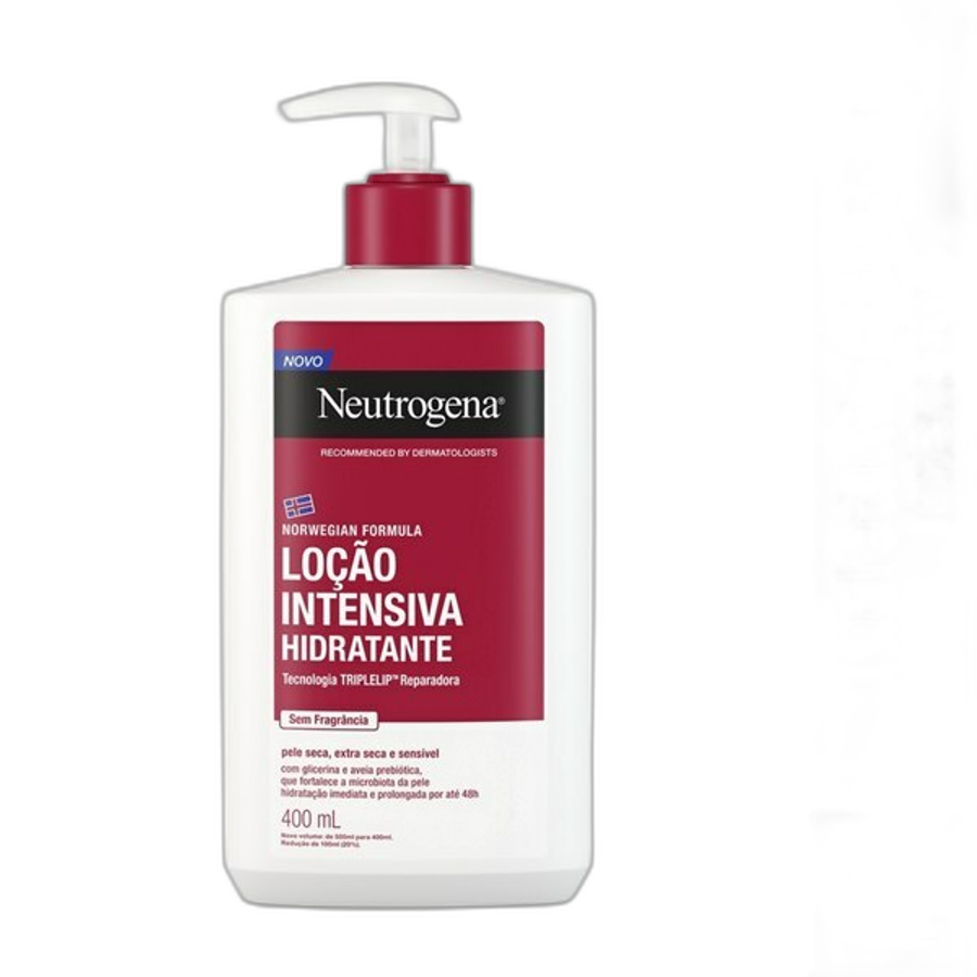 Loção Hidratante Corporal Neutrogena Norwegian Intensivo Sem Fragrância 400ml