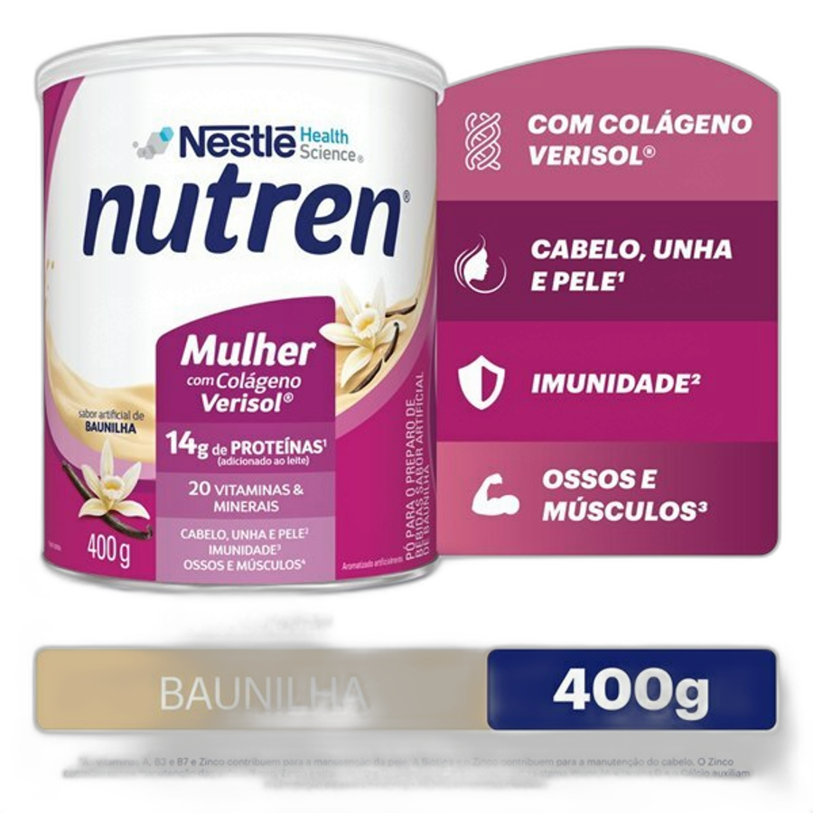 Complemento Alimentar Nutren Beauty Vanilla 400g