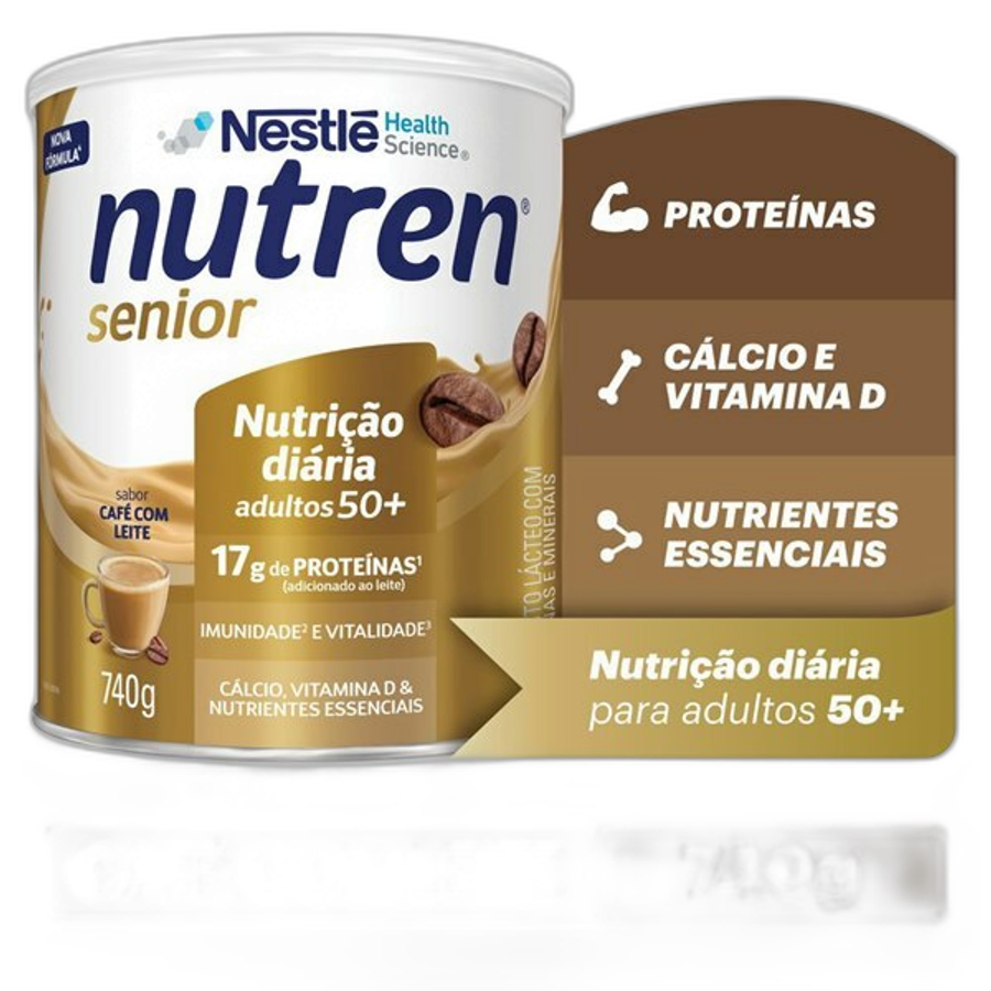 Complemento Alimentar Nutren Senior Café com Leite 740g