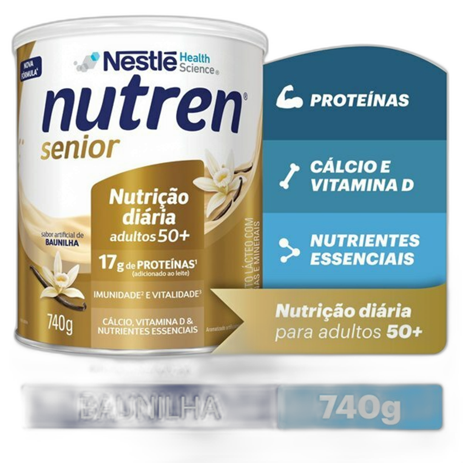 Complemento Alimentar Nutren Senior Baunilha 740g