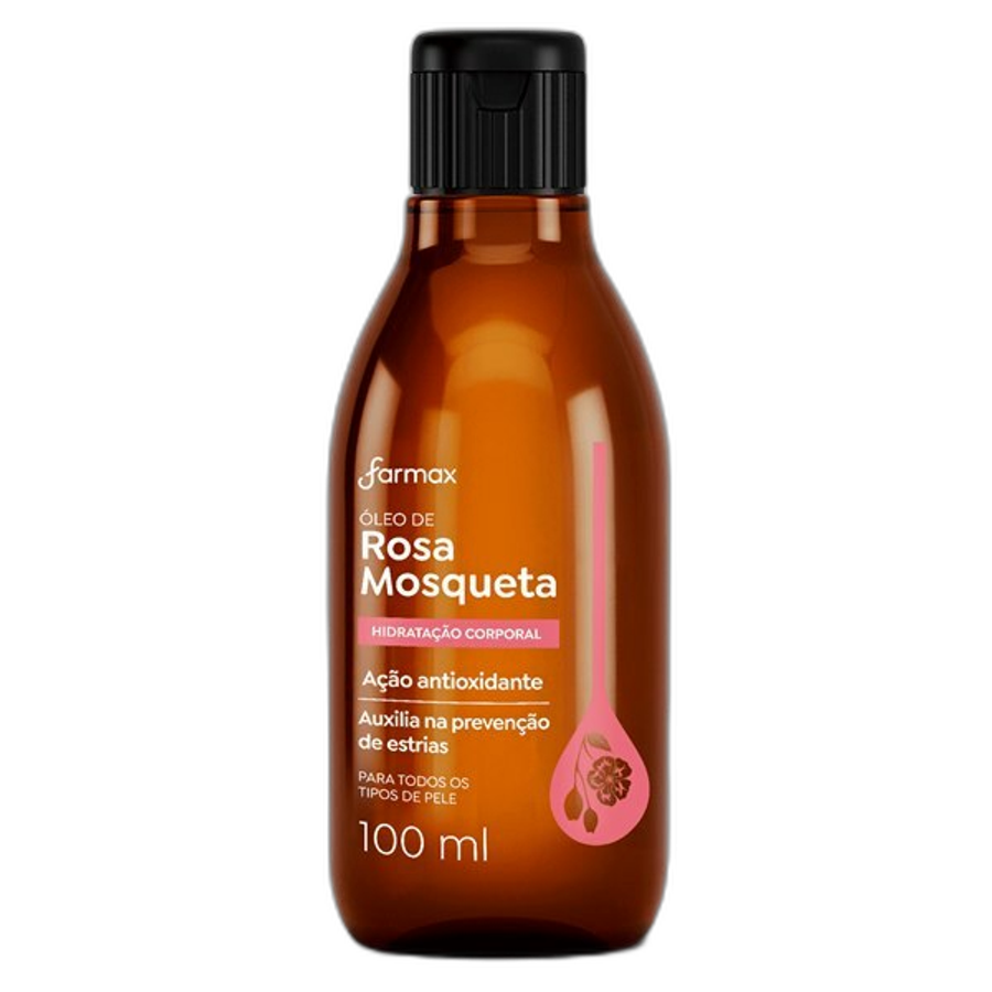 Farmax Óleo Capilar e Corporal Rosa Mosqueta 100ml
