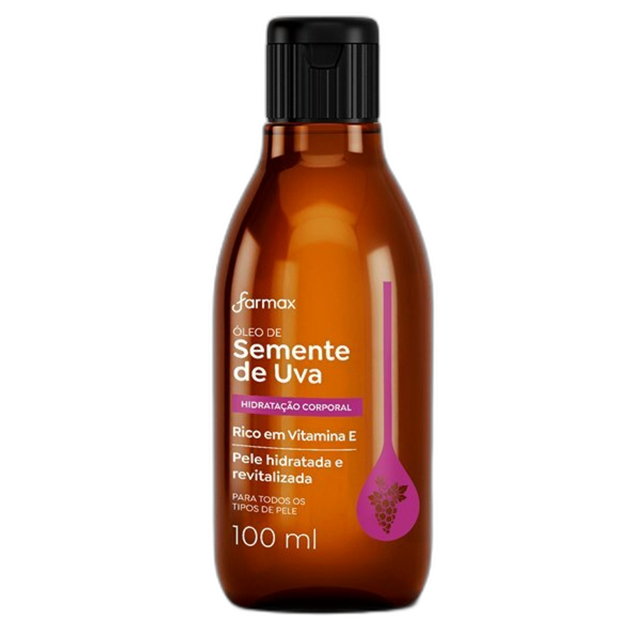 Óleo Corporal Hidratante Farmax Semente de UVA 100ml