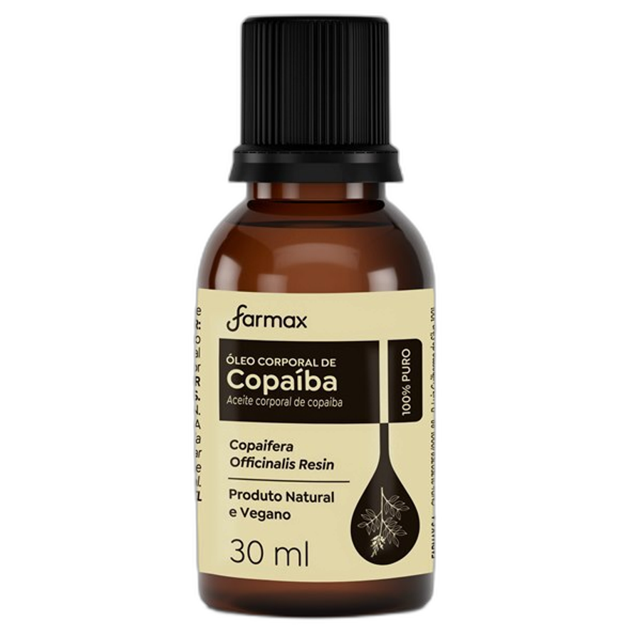 OLEO DE COPAIBA FARMAX 30ML PURO