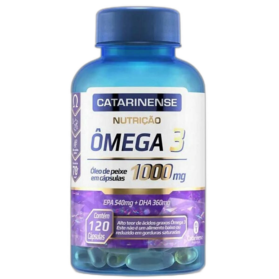 Suplemento Alimentar Ômega 3 1000mg Catarinense 120 Cápsulas