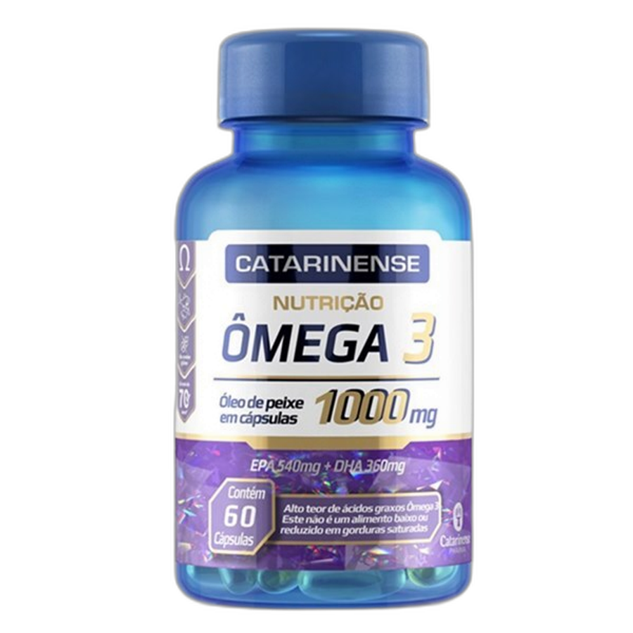 Ômega 3 1000mg Catarinense Nutrição 60 Cápsulas