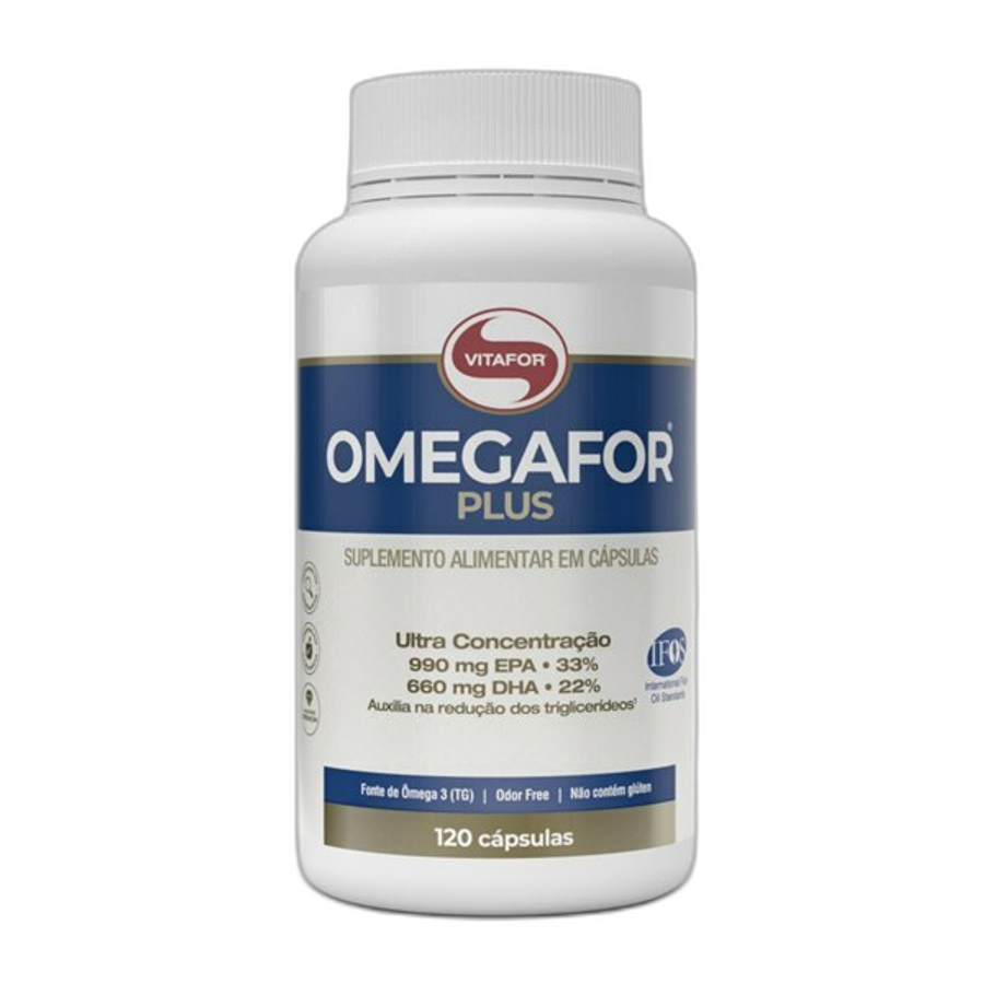 Suplemento Alimentar Vitafor Omegafor Plus 1000mg 120 Cápsulas
