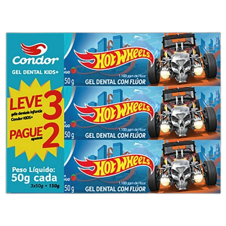 CR DENTAL CONDOR 050G KIDS+ HOT WHEELS GEL L3P2