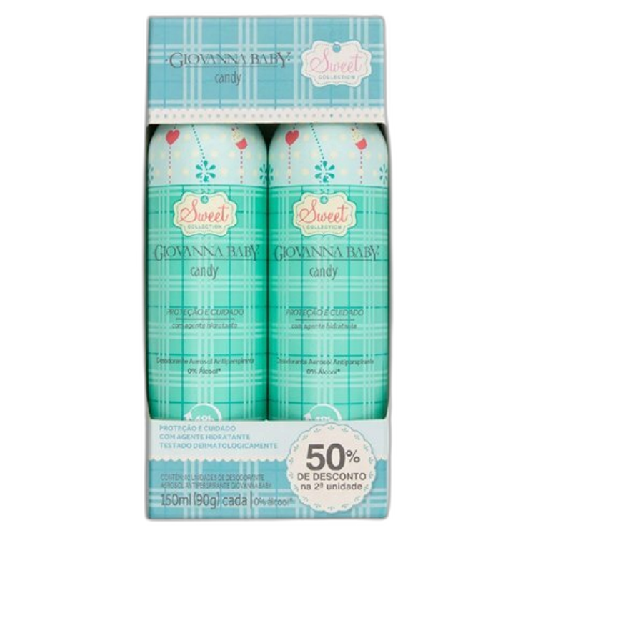 Desodorante Giovanna Baby Aerossol Candy 2 Unidades Unidades