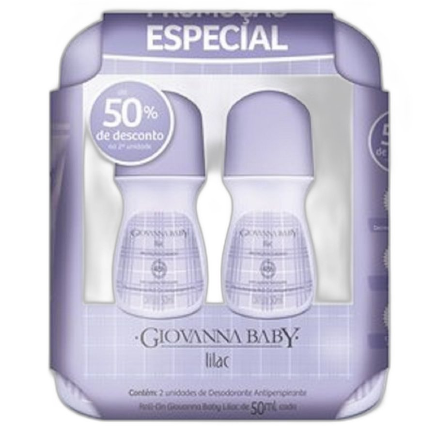 Desodorante Giovanna Baby Rollon Lilac 2 Unidades Unidades