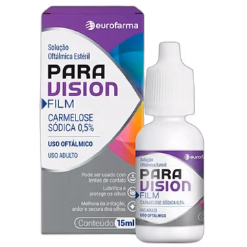 Solução Oftálmica Estéril para Vision Film Carmelose Sódica 0,55% Eurofarma 15ml