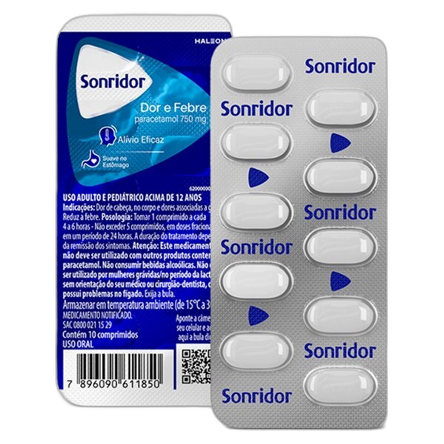 Sonridor Dor Febre 10 Comprimidos