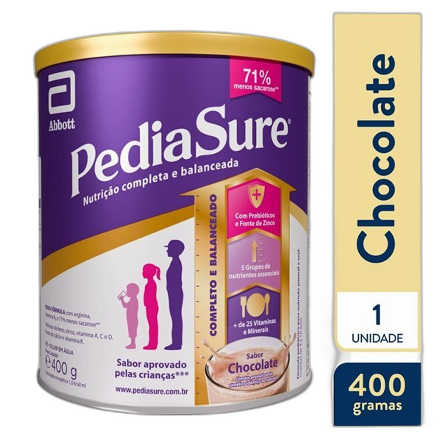 Fórmula Pediátrica para Nutrição Pediasure Chocolate 400g