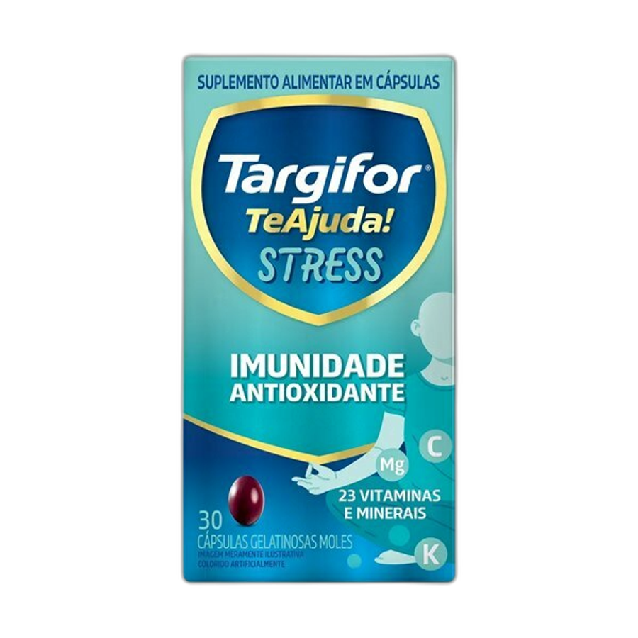 Suplemento Alimentar Targifor Te Ajuda Stress Imunidade Antioxidante 30 Cápsulas