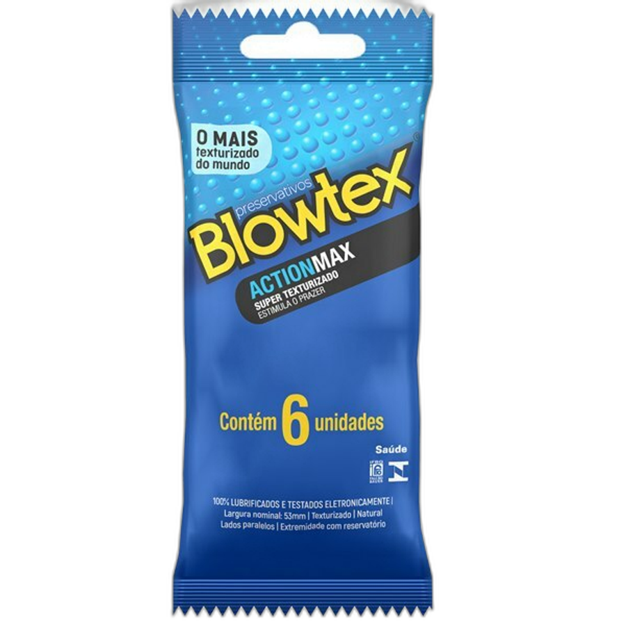 Preservativo Blowtex Action 6 Unidades