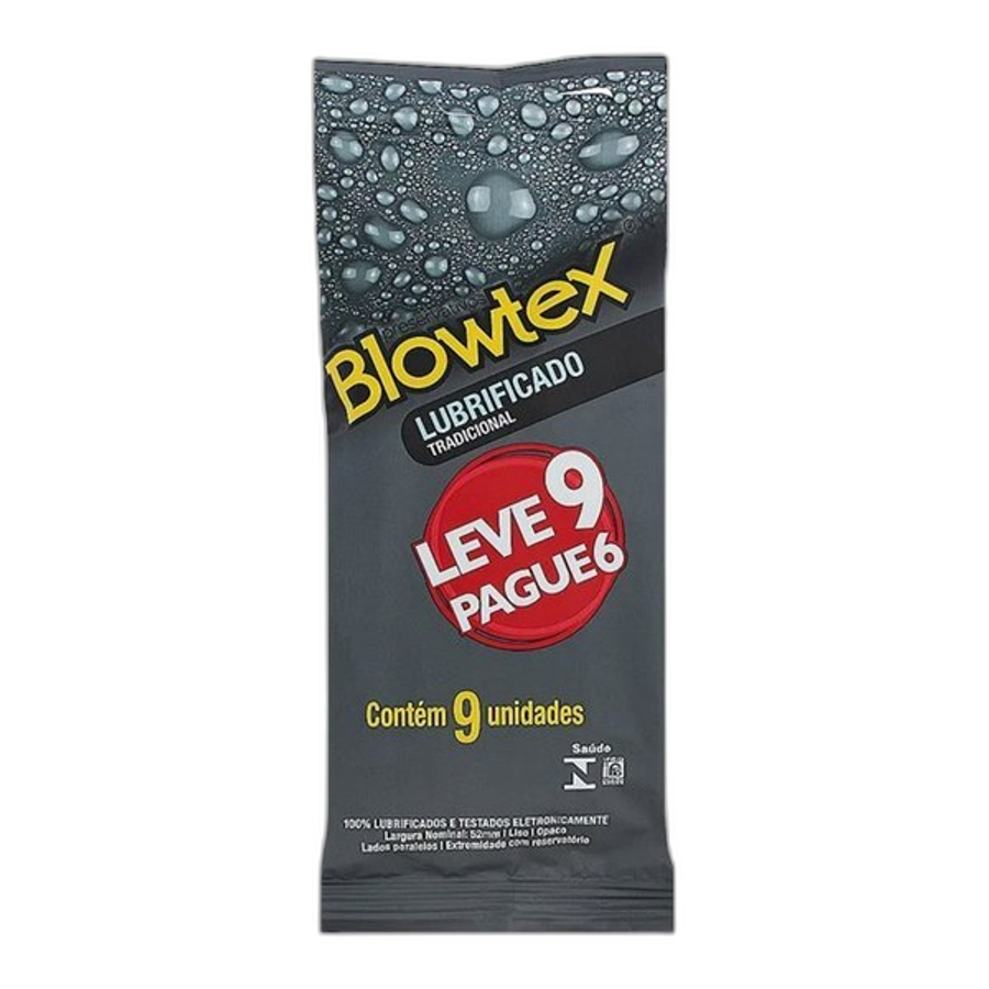 Preservativo Blowtex Lubrificado 9 Unidades