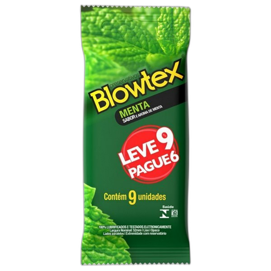 Preservativo Blowtex Sabor Menta 9 Unidades