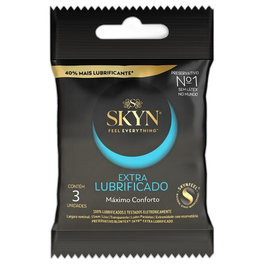 Preservativo Skyn Extra Lubrificado 3 Unidades