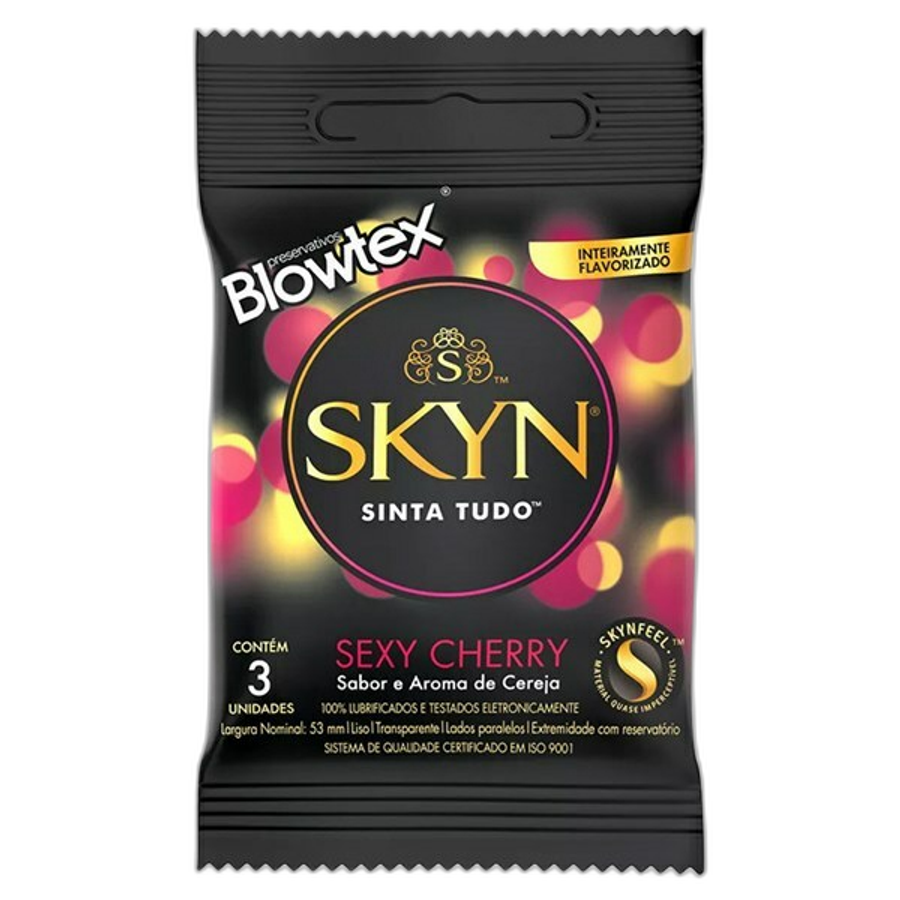 Preservativo Skyn Sexy Cherry 3 Unidades