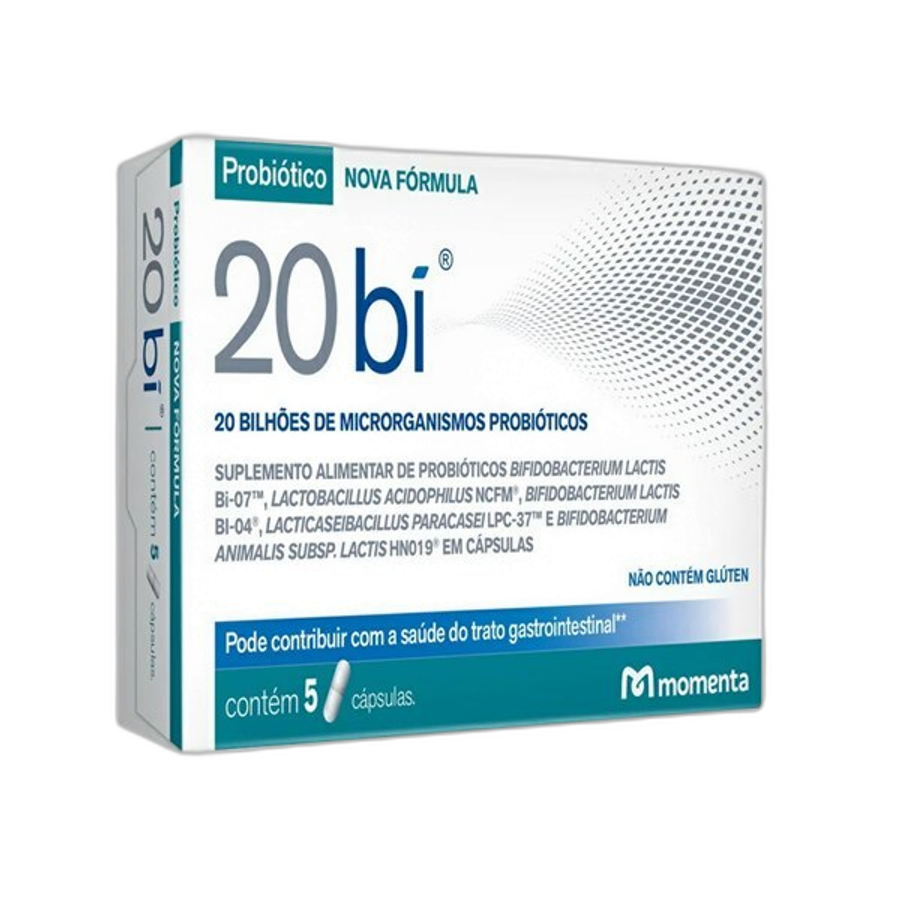 Probiótico 20 Bi Eurofarma 5 Cápsulas