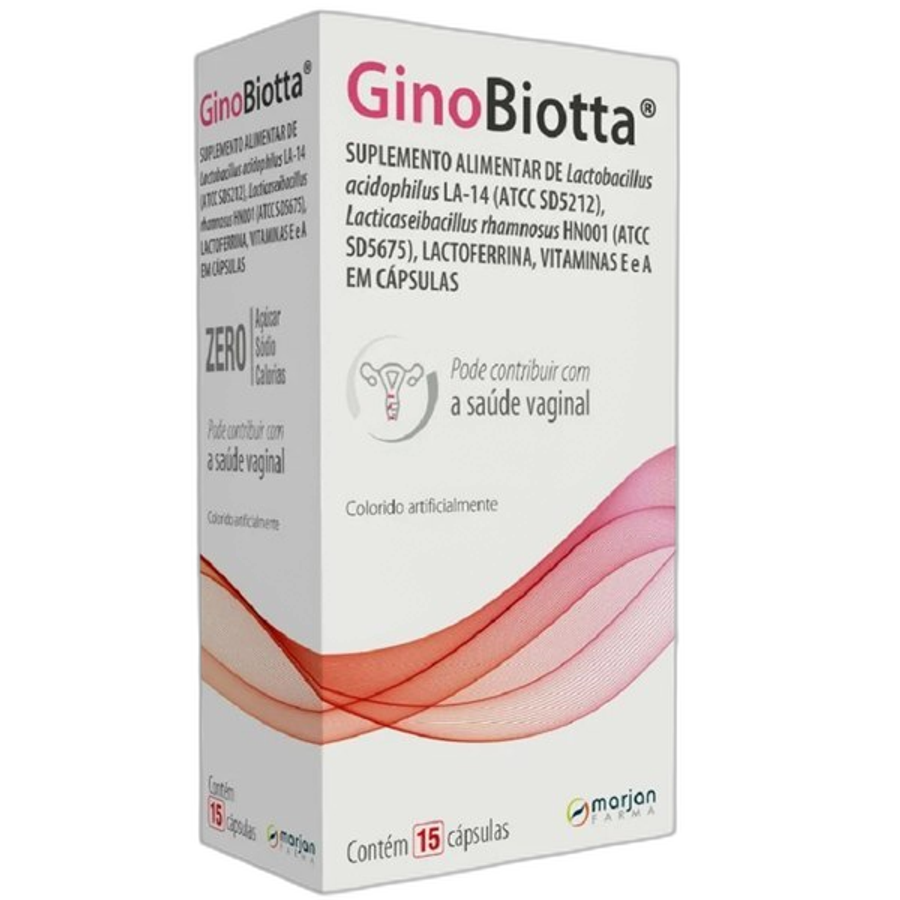Suplemento Alimentar Ginobiotta 15 Cápsulas