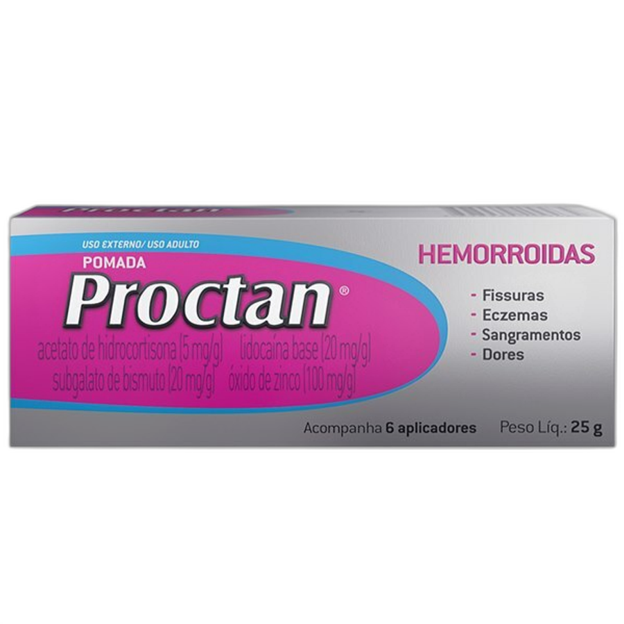 Pomada para Hemorroidas Proctan Alívio Rápido 25g + 6 Aplicadores