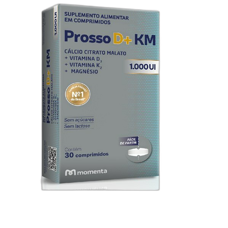 Prosso D+ Km 1000ui Eurofarma 30 Comprimidos