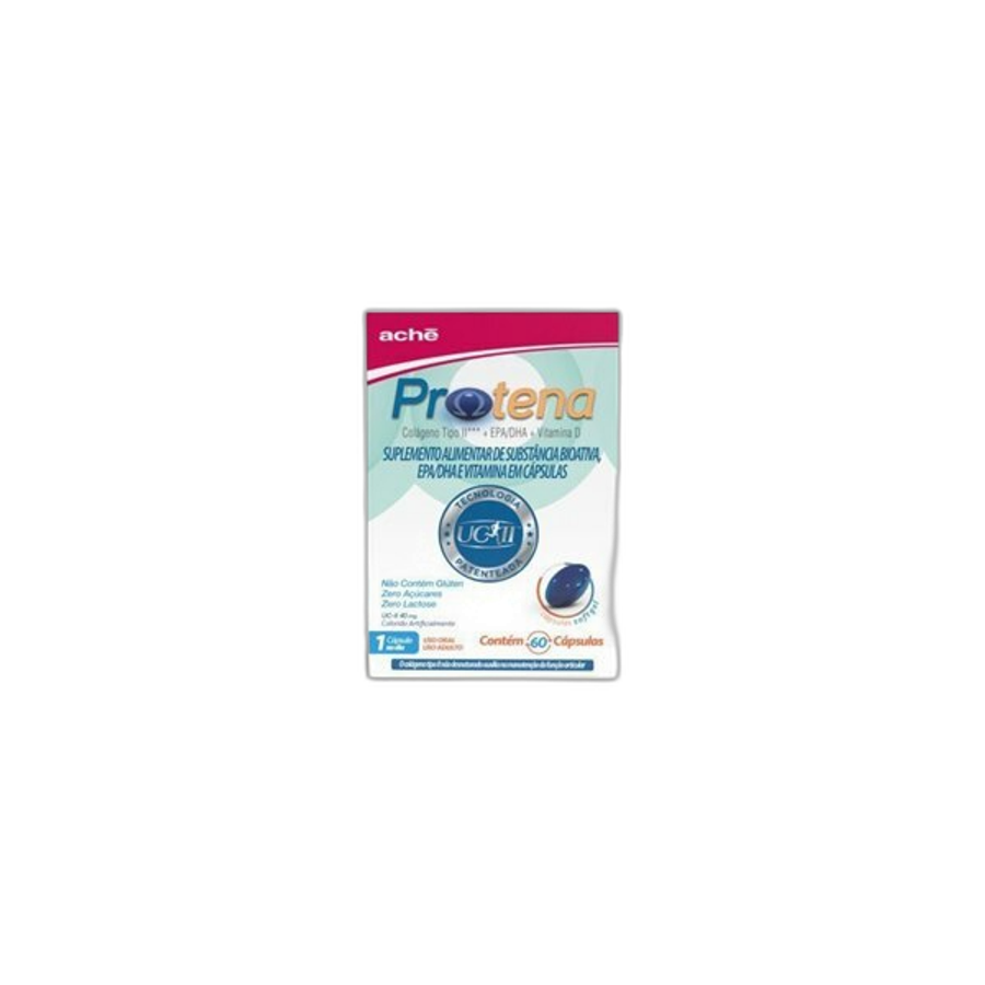 Protena Colágeno Não Hidrolisado Tipo Ii 40mg + Ômega 3 + Vitamina D 60 Cápsulas