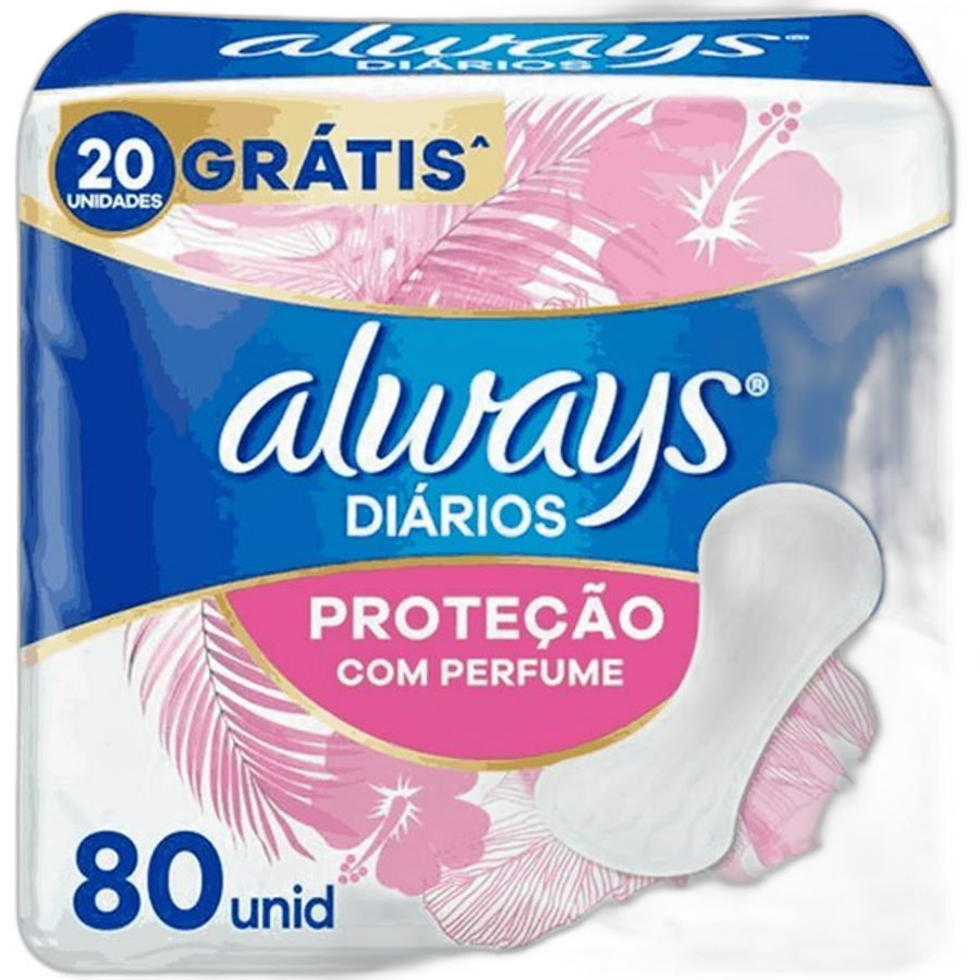 PROTETOR DIARIO ALWAYS REGULAR 80UN COM PERFUME